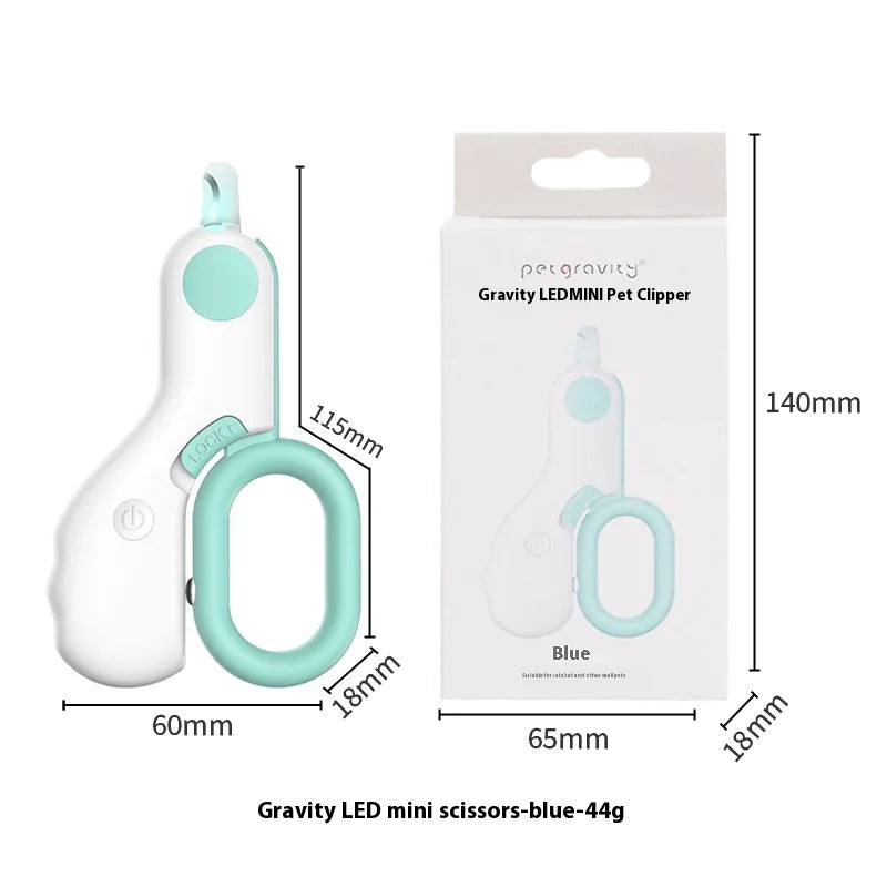 Professional Pet Nail Clipper with LED Light