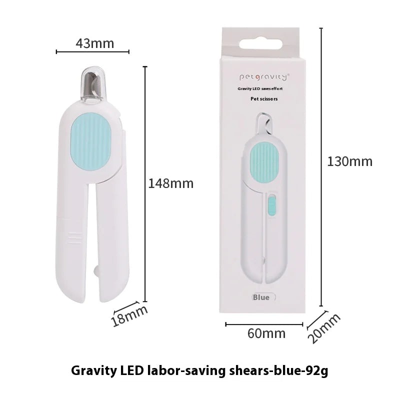 Professional Pet Nail Clipper with LED Light