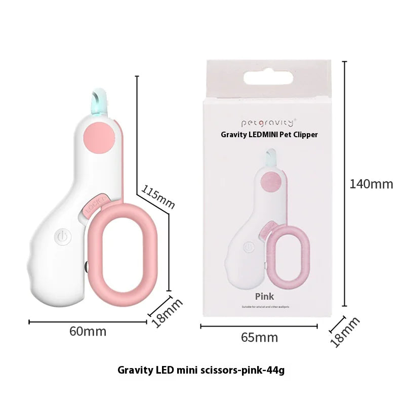 Professional Pet Nail Clipper with LED Light