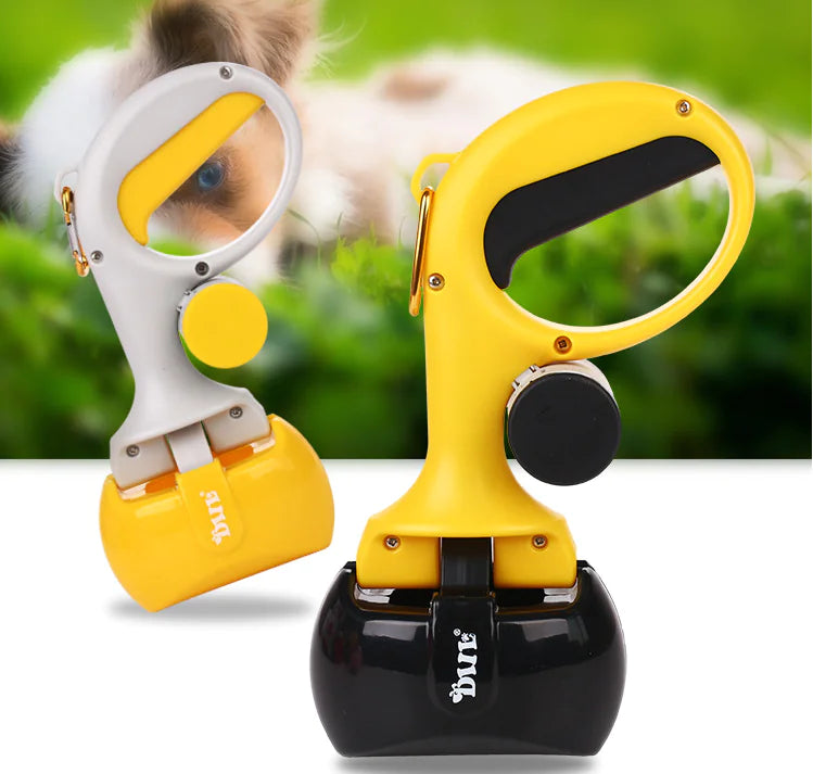 2-in-1 Portable Pet Waste Picker with Eco Bags