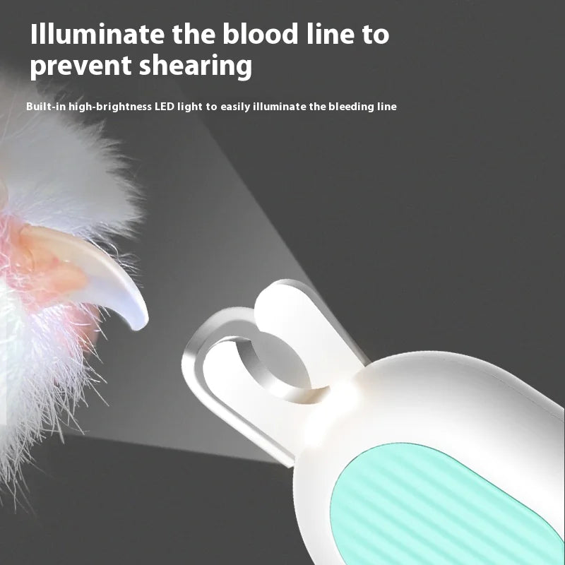 Professional Pet Nail Clipper with LED Light