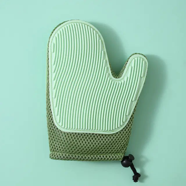 Silicone Massage Grooming Gloves – Brush, Massage & Bond