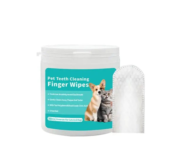 Pet Ear Cleaning Wipes Finger Stall - Pawrizon