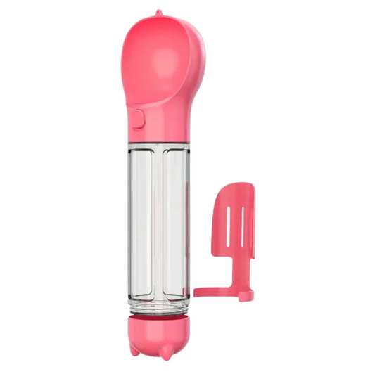 3-in-1 Portable Dog Water Bottle and Food Dispenser