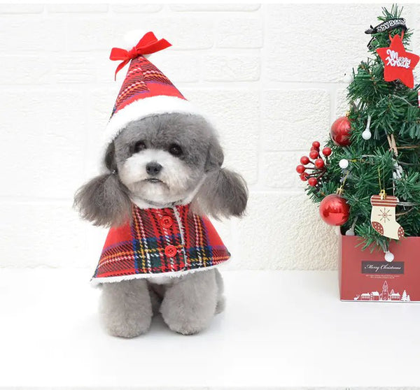 Christmas Red Knitted Turtleneck Dog Sweater Coat - Pawrizon