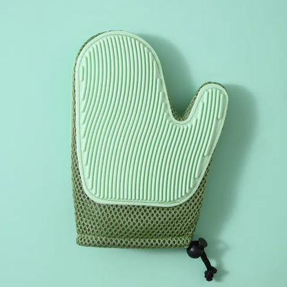 Silicone Massage Grooming Gloves – Brush, Massage & Bond