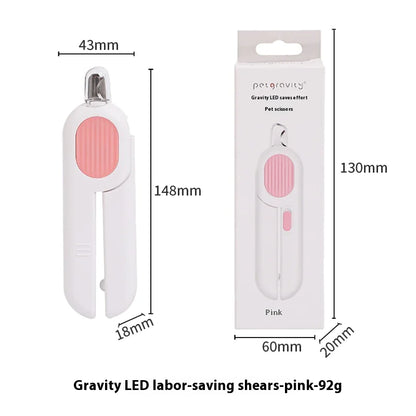 Professional Pet Nail Clipper with LED Light