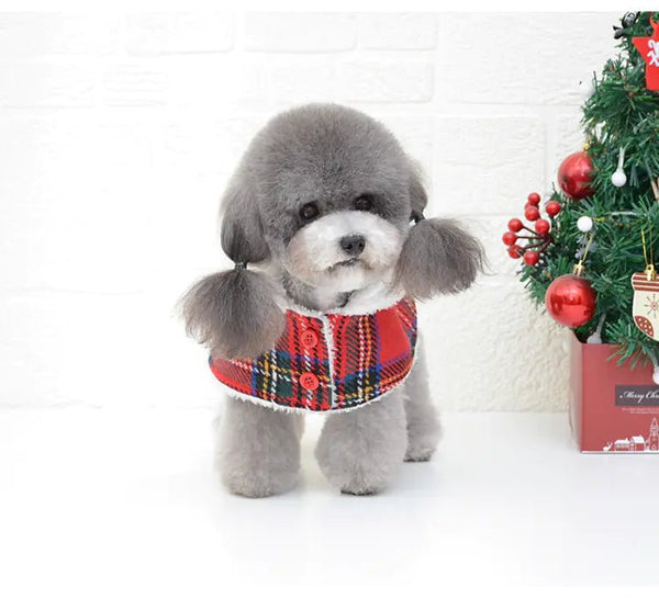 Christmas Red Knitted Turtleneck Dog Sweater Coat - Pawrizon
